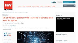 Keller Williams partners with Placester to develop more tools for agents