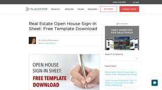 Real Estate Open House Sign-In Sheet: Free Template Download ...