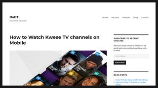 How to Watch Kwese TV channels on Mobile - BabT