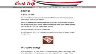 Kwik Trip Savings
