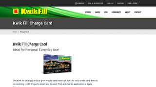 Charge Card Application - Kwik Fill