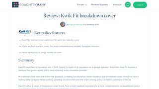 Review: Kwik Fit breakdown cover - Bought By Many