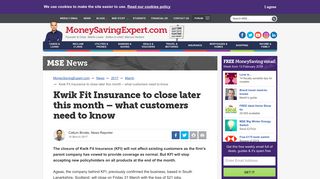 Kwik Fit Insurance to close later this month – what customers need to ...