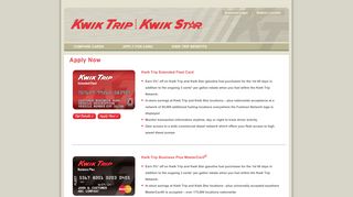 Apply - Kwik Trip Fleet Fuel Card Programs