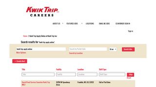 Kwik Trip Apply Online - Kwik Trip Inc Jobs - Jobs at Kwik Trip
