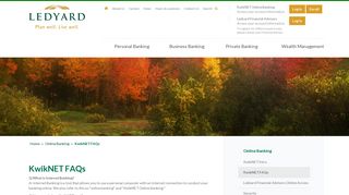 KwikNET FAQs - Ledyard - Ledyard National Bank