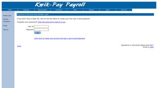 Kwik-Pay Member Login - Kwik-Pay Payroll