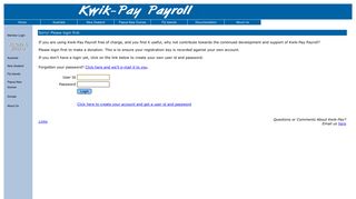 KwikPay Member Login - KwikPay Payroll Software