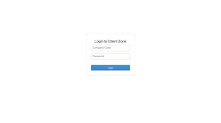 Client Zone Portal - Login