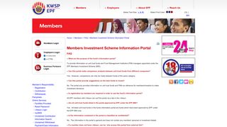 EPF - Members Investment Scheme Information Portal - KWSP