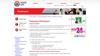 EPF - Registration Of Employers - KWSP