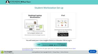 Student Workstation Set up - Plus Live Insights