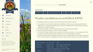 Weather cancellations are on KCRG & KWWL - Benton County Iowa