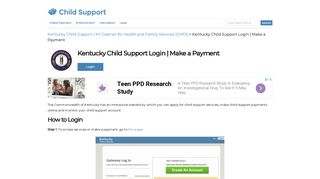 Kentucky Child Support Login | Make a Payment | Child-Support.com
