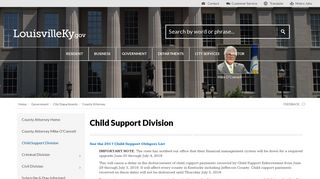 Child Support Division | LouisvilleKy.gov