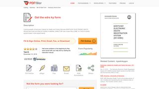Edrs Ky - Fill Online, Printable, Fillable, Blank | PDFfiller