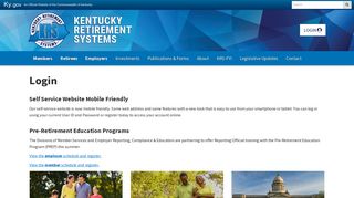 Login - Kentucky Retirement Systems - Kentucky.gov