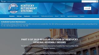 Kentucky Retirement Systems: Welcome