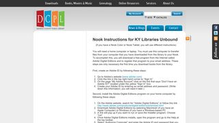 Nook Instructions for KY Libraries Unbound – Daviess County Public ...
