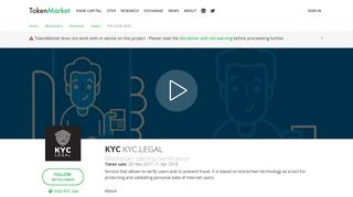 KYC.LEGAL - ICO over - TokenMarket