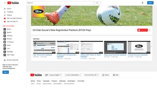 US Club Soccer's New Registration Platform (KYCK Play) - YouTube