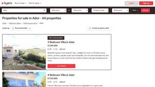Ador property for sale - 60 properties - Kyero.com