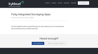 Fully Integrated Surveying Apps - Kykloud
