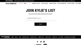 SIGN UP NOW! | Kylie Cosmetics by Kylie Jenner