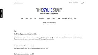 FAQ – Kylie Jenner Shop