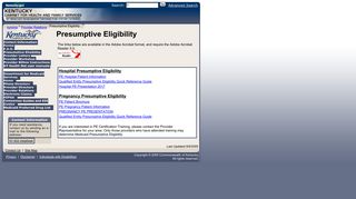 Presumptive Eligibility - Kymmis.com