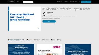 KY Medicaid Providers - Kymmis.com - Yumpu