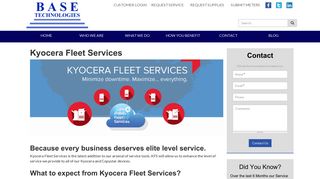 Kyocera Fleet Services - Base Technologies