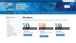 Members - Kentucky Retirement Systems - Kentucky.gov