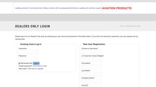 Dealers Only Login – L3 Aviation Products
