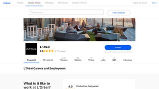 L'Oréal Careers and Employment | Indeed.com