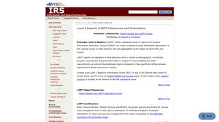 NYSED :: IRS :: L2RPT Level 2 Report Resources and Information