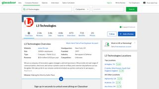 Working at L3 Technologies | Glassdoor