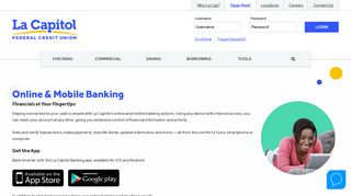 Online & Mobile Banking | La Capitol Federal Credit Union