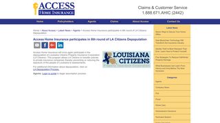 Access Home Insurance participates in 8th round of LA Citizens ...