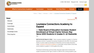 Louisiana Connections Academy To Expand