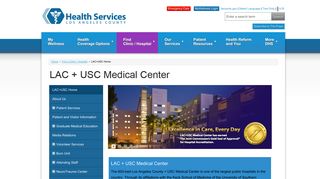 Los Angeles County Department of Health Services-LAC+USC Home