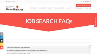 FAQs – LAC Jobs - la county hr - Los Angeles County