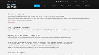 WiFi Access | Mobile Public Library