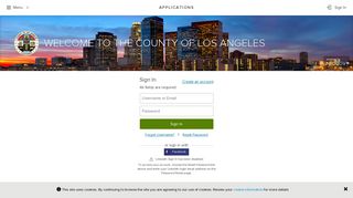 Applications | WELCOME TO THE COUNTY OF LOS ANGELES