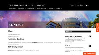 Contact - The Los Angeles Film School