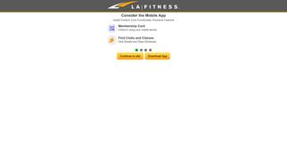 Download LA Fitness App for your Mobile Device