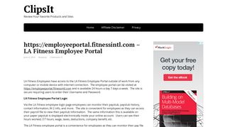 https://employeeportal.fitnessintl.com – LA Fitness Employee Portal