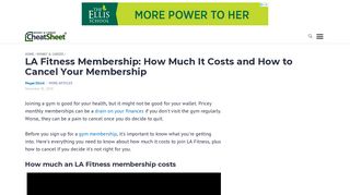 LA Fitness Membership: How Much It Costs and How to Cancel Your ...