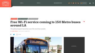 Free Wi-Fi service coming to 150 Metro buses around LA - Curbed LA