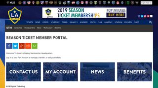 Season Ticket Member Portal | LA Galaxy